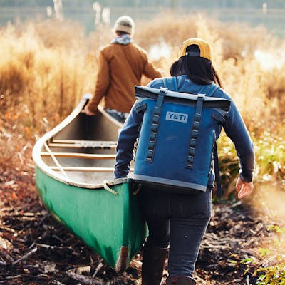 YETI Hopper® M20 Backpack Soft Cooler PDP Overview Image Lifstyle M20 Intro 1x yeticoolershop.com