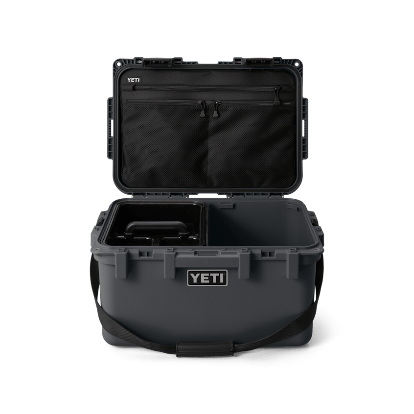 YETI Loadout® GoBox 30 Gear Case W 220027 site studio Loadout GoBox 30 Charcoal Front Open 1259 Primary B 2400x2400 YETI Cooler Shop