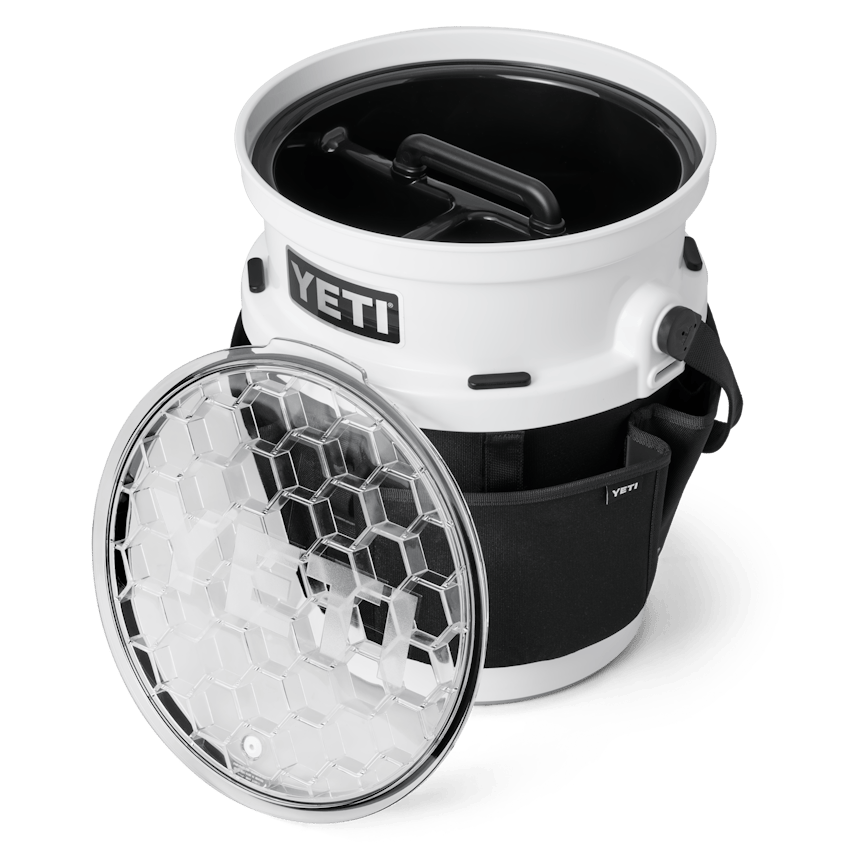 YETI The Fully-Loaded Bucket WITH LID W Cooler Accessories Fully Loaded Bucket White Studio PrimaryB YETI Cooler Shop