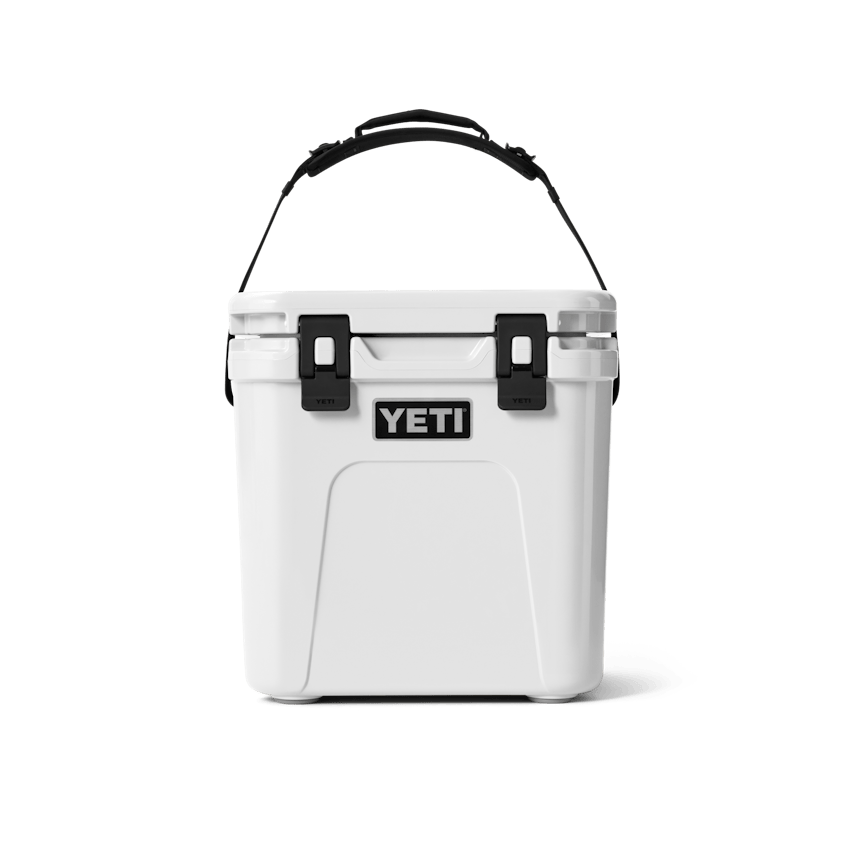 YETI Roadie® 24 Hard Cooler site studio hard coolers Roadie 24 2 0 White Front Handle Up 079 Primary B 2400x2400 yeticoolershop.com