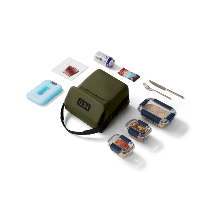 YETI Daytrip® 6L Lunch Bag site studio soft goods Daytrip Bag 6L Olive Laydown Prop 720 Primary B 2400x2400 YETI Cooler Shop